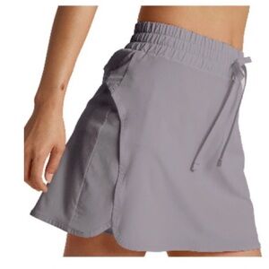 Beyond Yoga Stretch Woven In Stride Lined Golf Skort Grey L Athletic Running